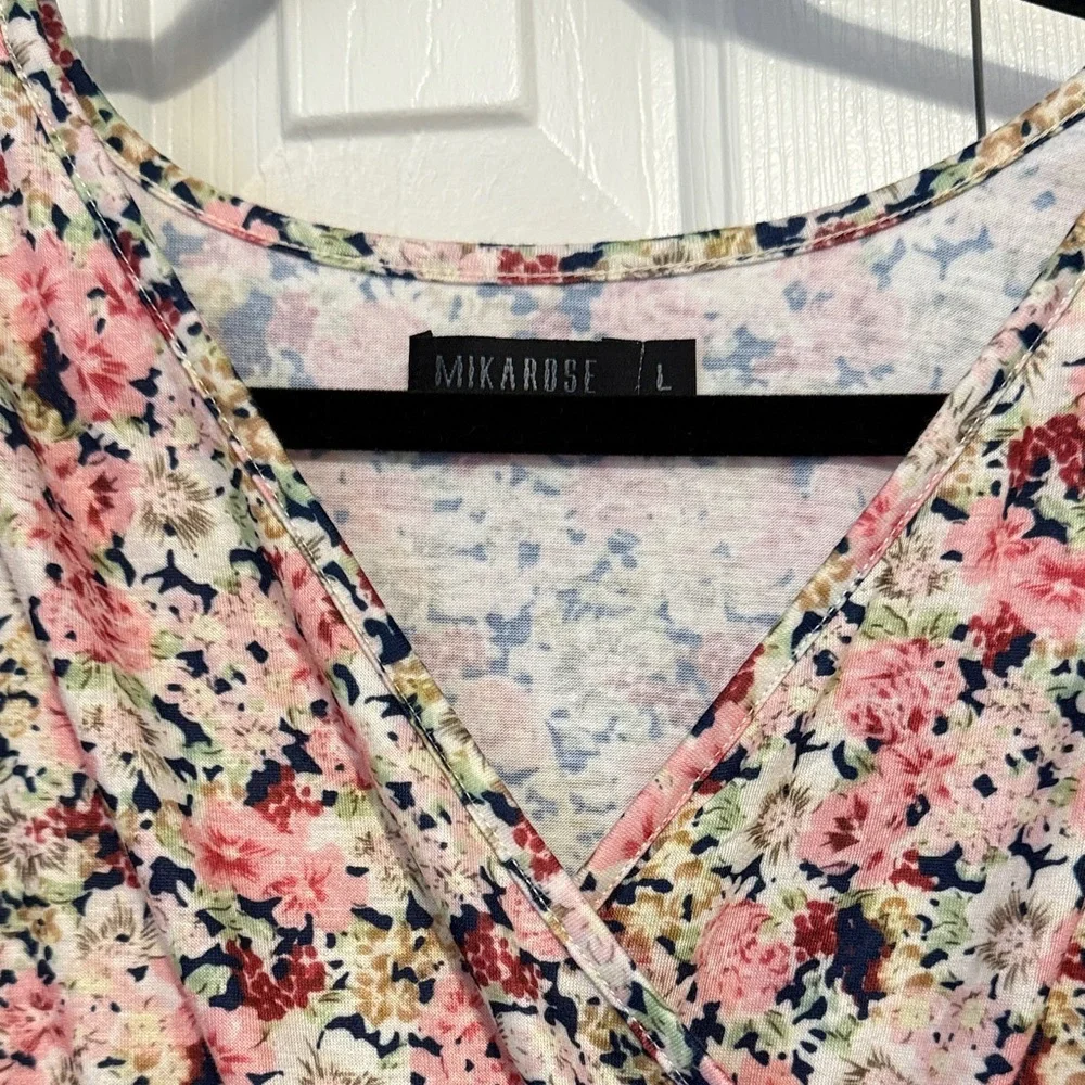 Mikarose Floral Dress - Pink, Red, Green, Yellow - Picture 2 of 8